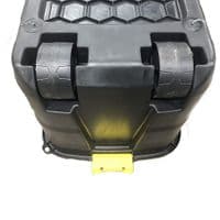 XL 110L & 145L Black Heavy Duty Robust Storage Trunks With Wheels & Handles