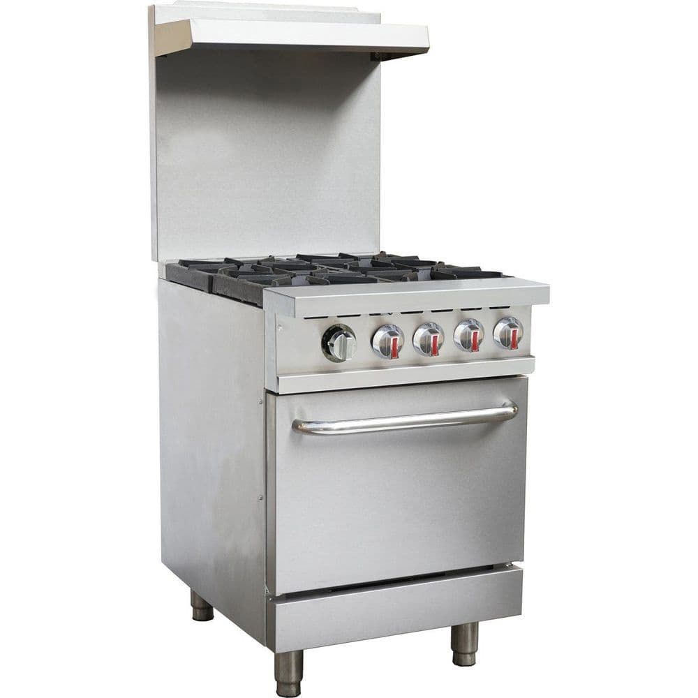 Commercial 4 Burner Cooker With Oven CE Approved