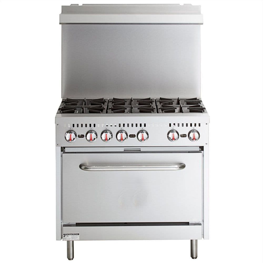 Commercial 6 Burner Cooker With Oven CE Approved