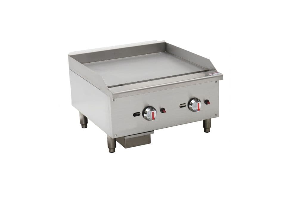 Commercial Gas Griddle Smooth Plate 2 Burners 15KW