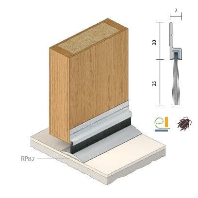 Raven RP15 brush type door weather-seal | Shop At Stormflame
