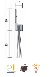 Raven RP15 brush type door weather-seal | Shop At Stormflame