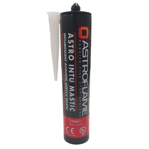 Fire & Acoustic Rated Intumescent Mastic - CE/UKCA Marked (White)