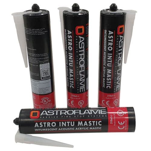 Fire & Acoustic Rated Intumescent Mastic - CE/UKCA Marked (White)