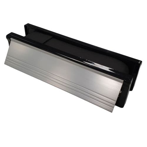 Intumescent Fire & Smoke Rated Telescopic Letter Box System 10 inch Satin Anodised Aluminium