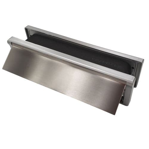Intumescent Fire & Smoke Rated Telescopic Letter Box System 10 inch Stainless Steel