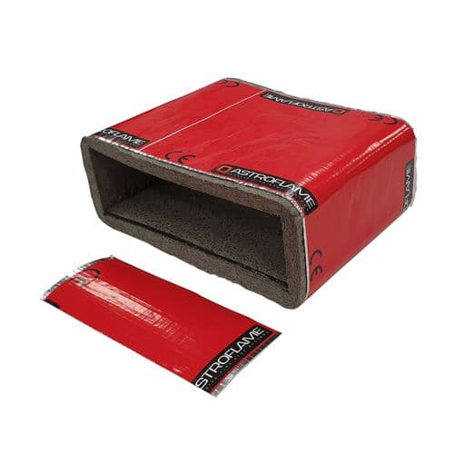 Intumescent Low Profile Ventilation Fire Duct Sleeve - CE Marked (110 x 54 mm)