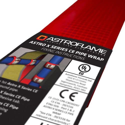 Intumescent Pipe Wrap Fire Rated CE/UKCA Marked - 32mm