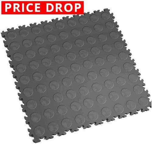 MotoLock Heavy Duty Interlocking Tiles (Dark Grey Cointop)