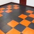 MotoLock Heavy Duty Interlocking Tiles (Orange CoinTop) | Stormflame