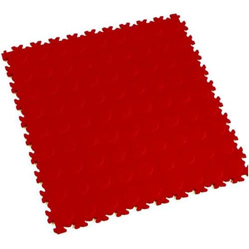 MotoLock Heavy Duty Interlocking Tiles (Red CoinTop)
