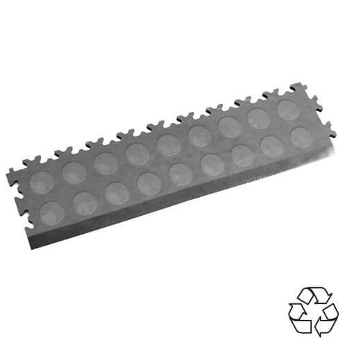 MotoLock Recycled PVC Tile Edging (Mid Grey CoinTop)