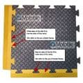 MotoMat Tile Edge Ramps (Yellow Male) | Stormflame