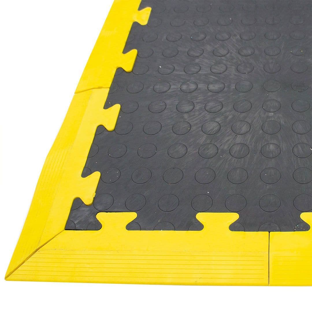 MotoMat Tile Edge Ramps (Yellow Male) | Stormflame