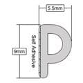 Door Weatherstripping P Profile Seal (White - 5m) | Shop Online At Stormflame