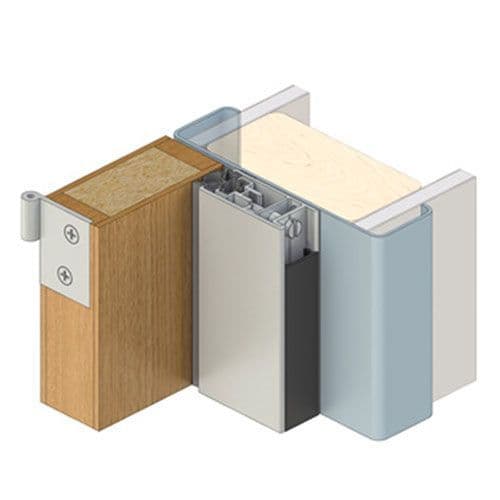 Raven RP24 adjustable 'door stop' style seal (Double Doorset) | Stormflame