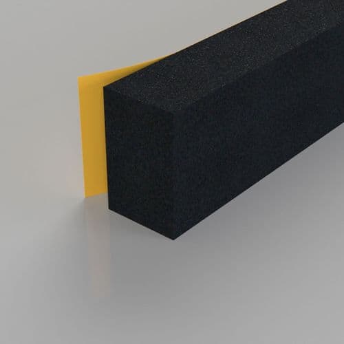 Self Adhesive Extra Thick Foam Seals (Black 3.5 metre)