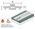 Threshold Plate for Carpeted Floors - RP66 (2000mm) | Stormflame
