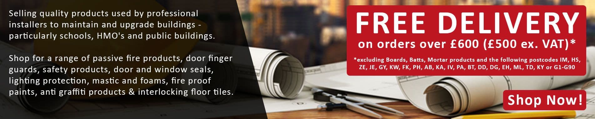 Stormflame - Quality construction products used by trade professionals - Free Delivery offer