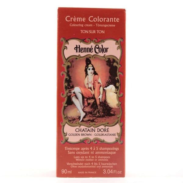 Golden Brown Henne Henna Liquid Hair Dye Colouring Cream