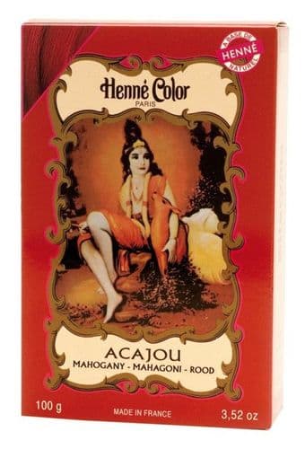 Mahogany Acajou Henne Natural Henna Hair Dye Powder