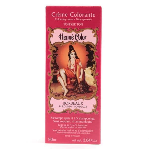 Burgundy Henne Henna Liquid Hair Dye Colouring Cream | World's End Natural Products