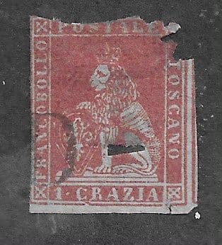 1852 1G 'TUSCANY'  FINE USED*