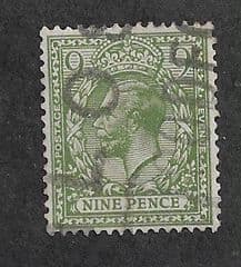 1924 9d 'OLIVE GREEN' FINE USED