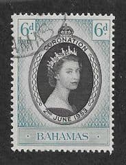 1953 6d 'CORONATION' FINE USED