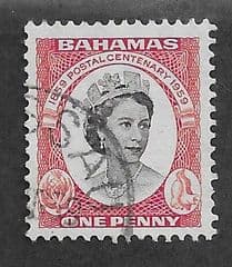 1959 1d 'CENT OF FIRST BAHAMAS POSTAGE STAMP' FINE USED