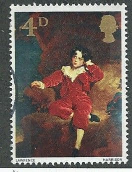 1967 4d 'BRITISH PAINTINGS (1ST SERIES) ' FINE USED