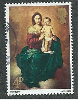 1967 4d 'CHRISTMAS -PAINTINGS ' FINE USED