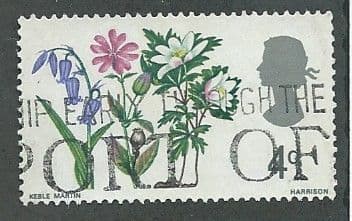 1967 4d 'WILD FLOWERS'  (PHOS)   FINE USED
