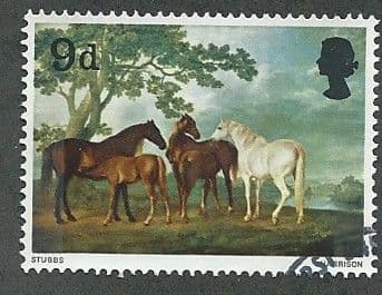 1967 9d 'BRITISH PAINTINGS (1ST SERIES) ' FINE USED