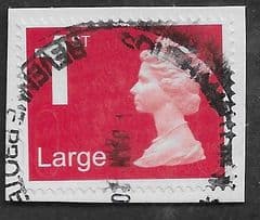 1ST LARGE(S/A) 'RED' (U SLITS) MACHIN FORGERY (NO CODES) FINE USED