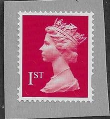 1ST (S/A) 'ROYAL MAIL RED ' ( NO CODES)  MACHIN 'FORGERY'  FINE USED