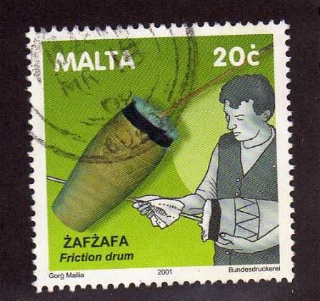 2001 20c TRADITIONAL MALTESE MUSICAL INSTRUMENTS FINE USED