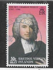2008 50c 'REV CHARLES WESLEY (1707-1788)' FINE USED
