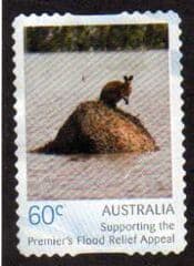 2011 60c (S/A) 'FLOOD APPEAL-WALLABY' FINE USED