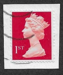 2012 1ST (S/A) 'ROYAL MAIL RED ' (MA12)  MACHIN 'FORGERY'  FINE USED