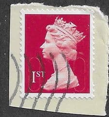 2014 1ST (S/A) 'ROYAL MAIL RED ' ( MTIL M14L)  MACHIN 'FORGERY'  FINE USED