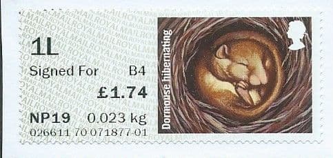 2016 '1L (B4) SIGNED FOR 'DORMOUSE' (POSTCODED) FINE USED