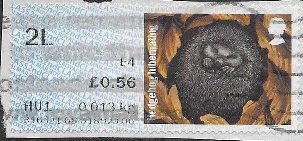 2016 2L (E4) 'HIBERNATING ANIMALS- HEDGEHOG' FINE USED
