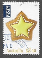 2021 $2.40  'CHRISTMAS - STAR' FINE USED