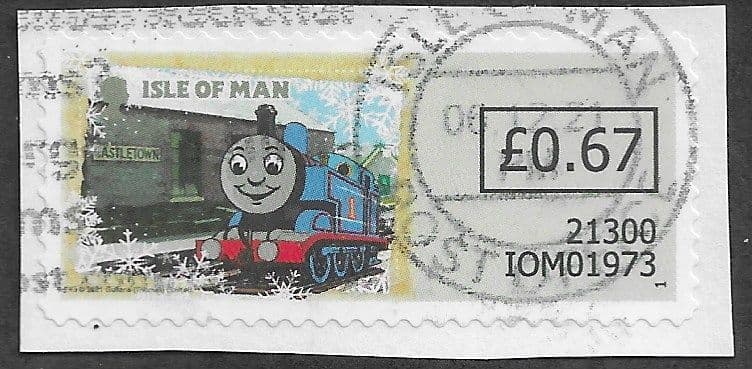 2021 67P S/A THOMAS THE TANK ENGINE POST & GO LABEL FINE USED