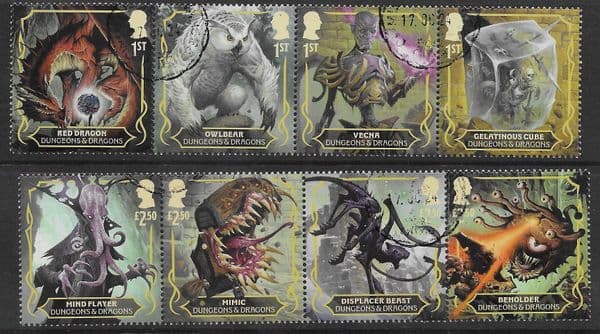 2024 (SE~TE SET) 'DUNGEONS AND DRAGONS' (8v) FINE USED