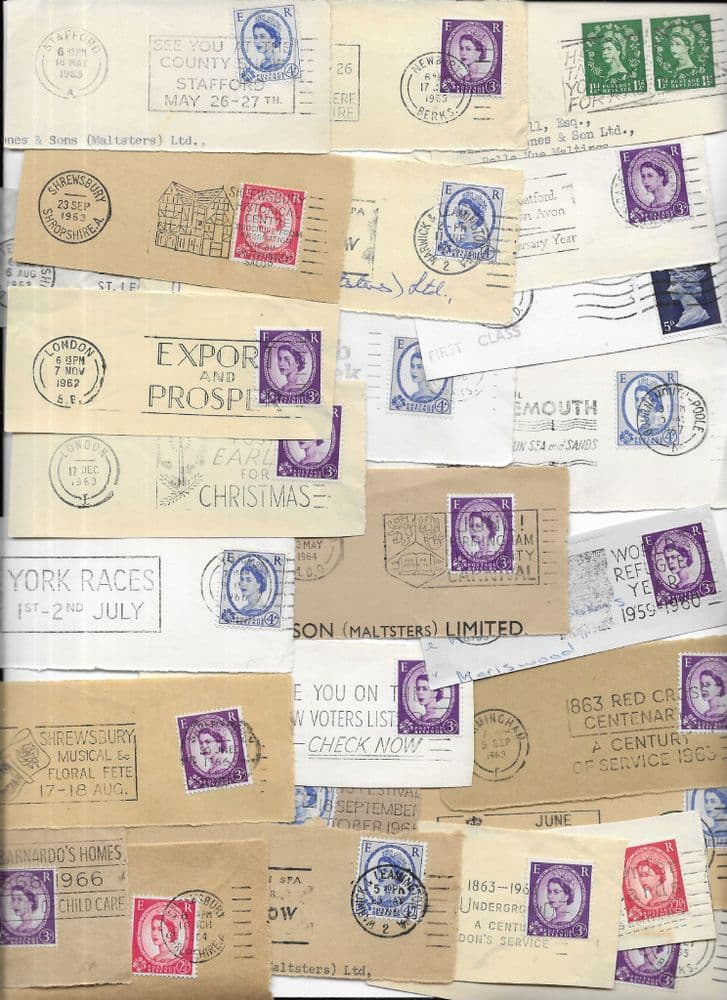 70 SLOGAN POSTMARKS 1960 S