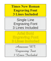 102mm by 51mm Brass Plaque