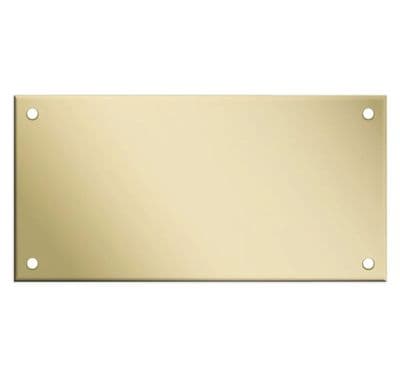 102mm by 51mm Brass Plaque