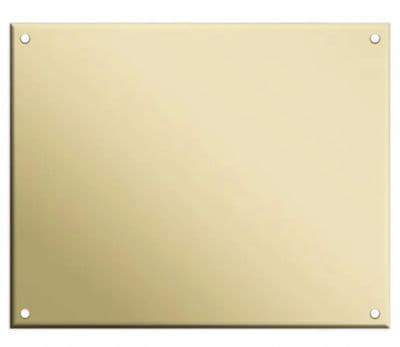 127mm by 102mm Brass Plaque